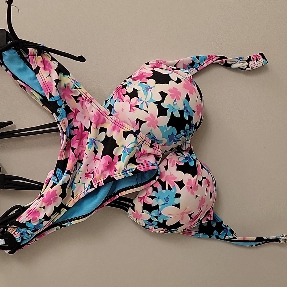 Bright floral bikini